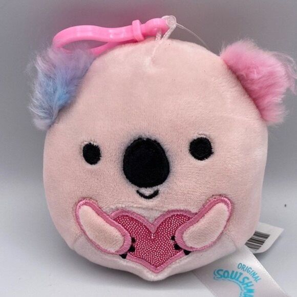 Squishmallows Kaelea 3 Clip-On Pink Koala 3" Plush Keychain KellyToy Walgreens - Picture 2 of 7